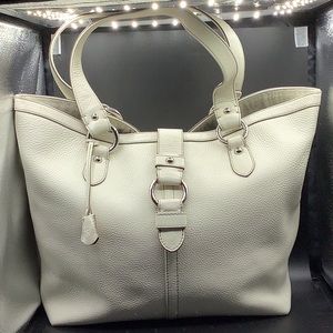 Banana Republic Cream Leather Bag